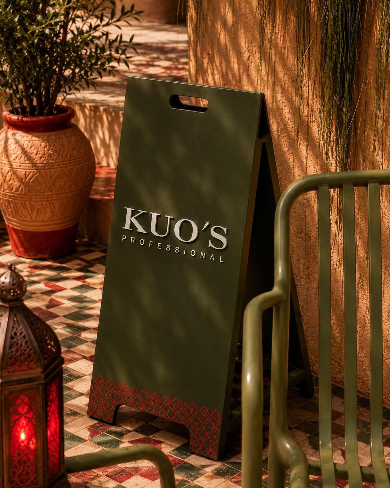 Présence KUO'S Professional dans un riad marocain